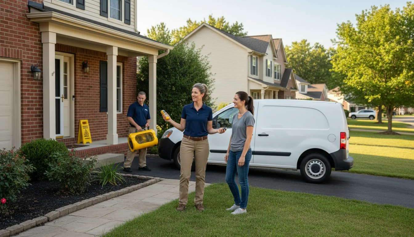 Residential water damage restoration in Windsor, NC
